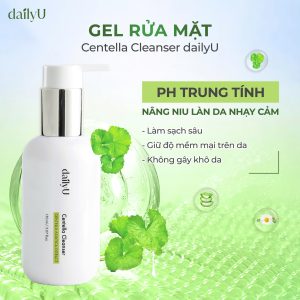 Gel Rửa Mặt DailyU Centella Cleanser cho da dầu mụn nhạy cảm 150ml