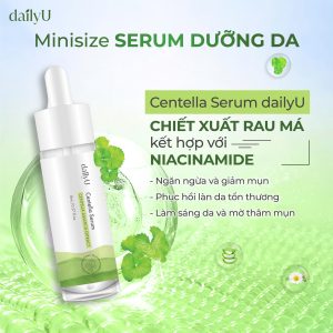Serum dailyU Centella dưỡng sáng, phục hồi cho da dầu mụn, nhạy cảm 8ml